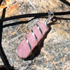 Rose Quartz Pencil Point Spiral Wrap Pendant