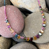 Rainbow Tourmaline Beaded Necklace