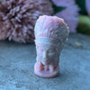 Indian Head Carving ~ Pink Opal (3)