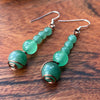 Muse Forged ~ Artesian Green Aventurine Earrings