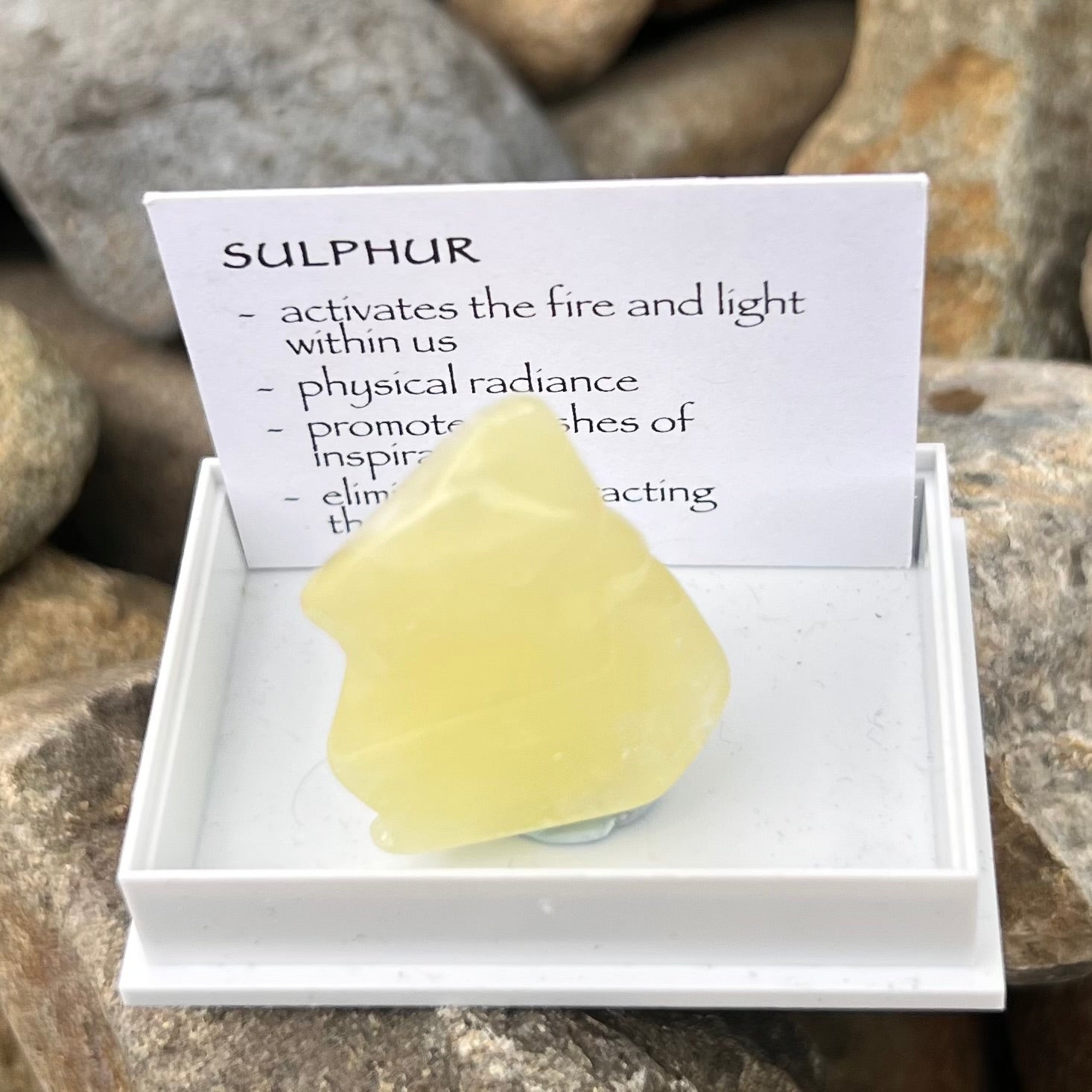 Sulphur ~ Specialty Boxed Crystal