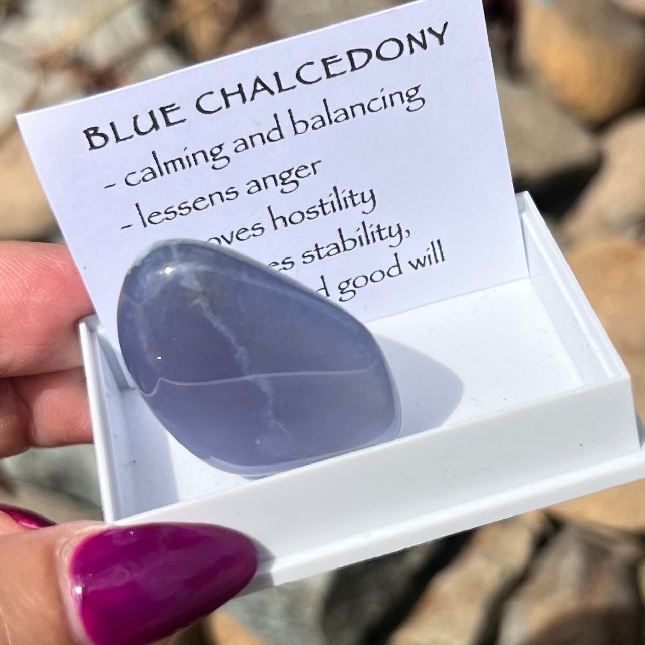 Blue Chalcedony ~ Specialty Boxed Crystal