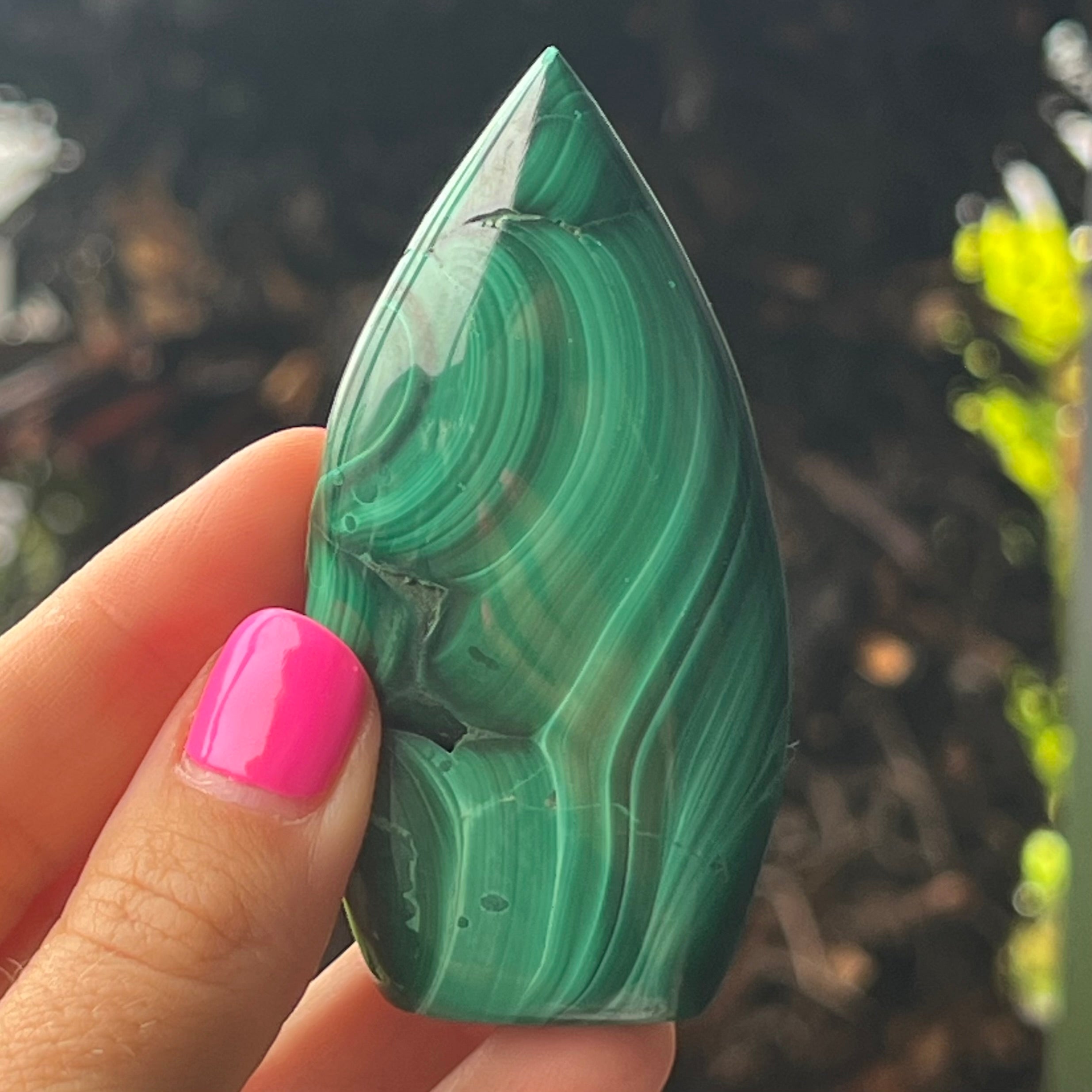 Malachite Teardrop Freeform ~ Transformation