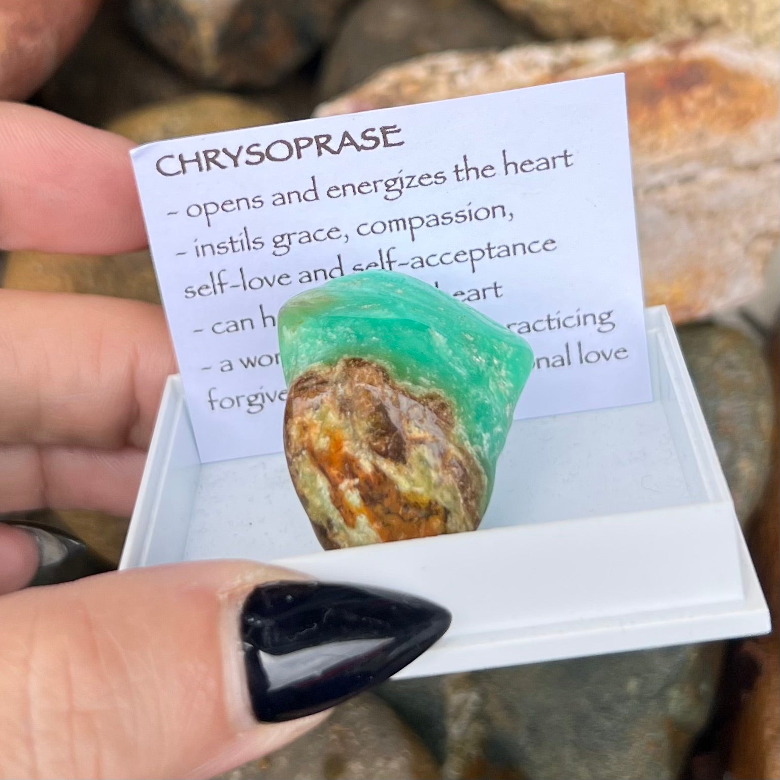Chrysoprase ~ Specialty Boxed Crystal