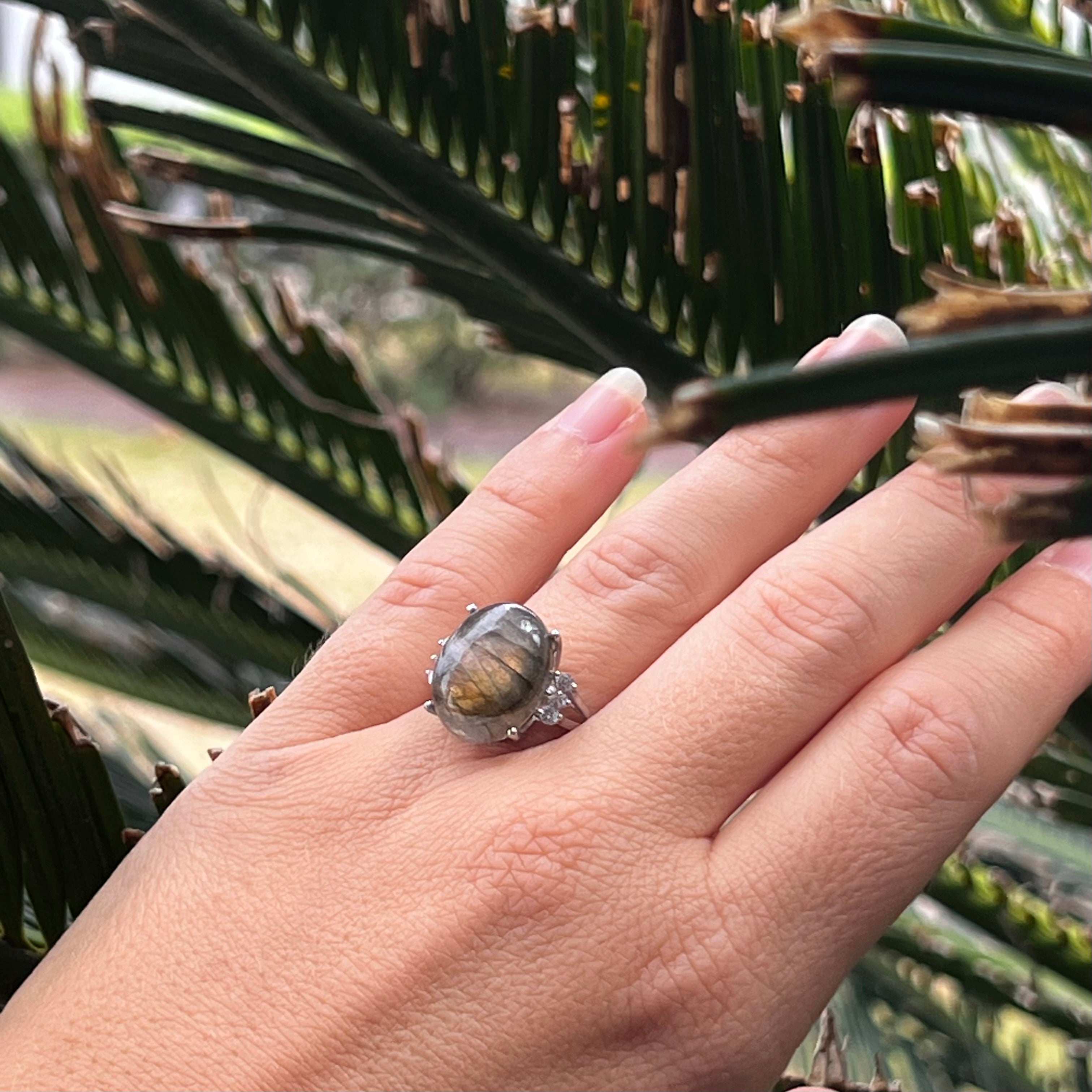 Labradorite ~ Sterling Silver Ring ~ Size 6