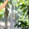 Chakra Raw Crystal Hanger ~ White Cord