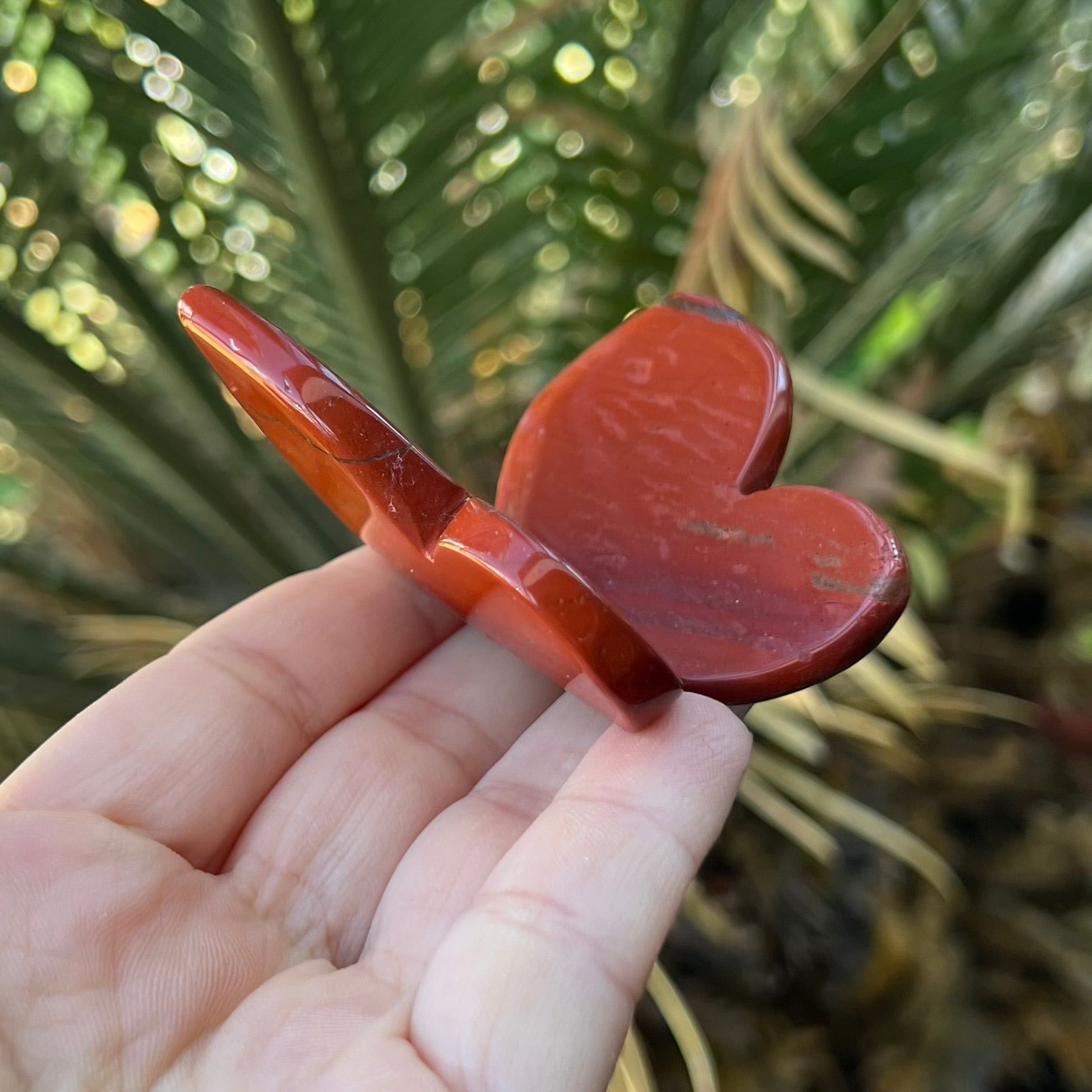 Red Jasper Butterfly Carving (2)