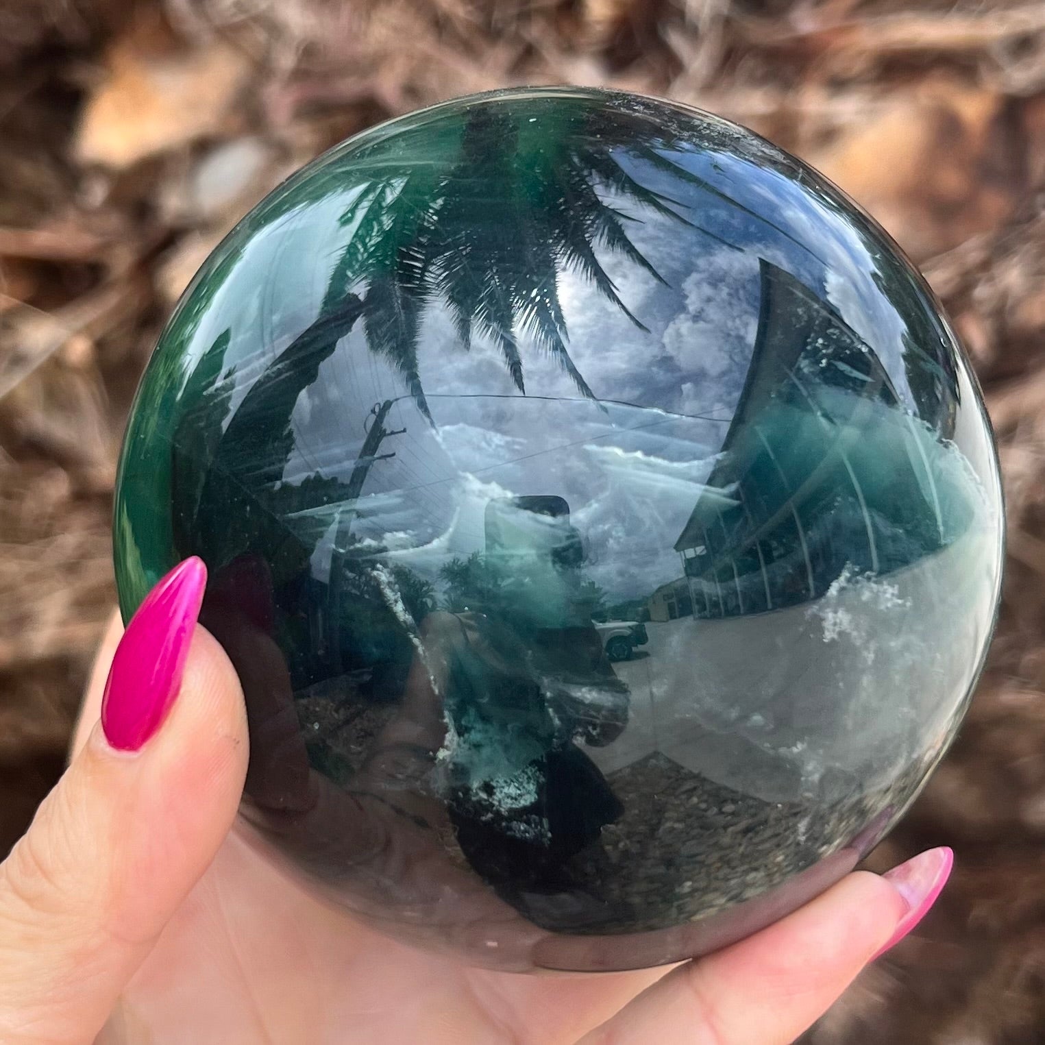 Rainbow Fluorite Sensational Sphere