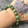 Afghanistan Jade Beaded Bracelet ~ Large Fit