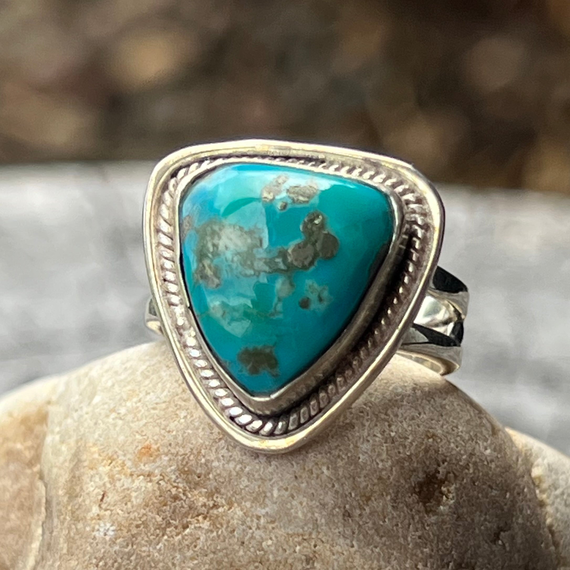 Turquoise ~ Sterling Silver Ring ~ Size 7