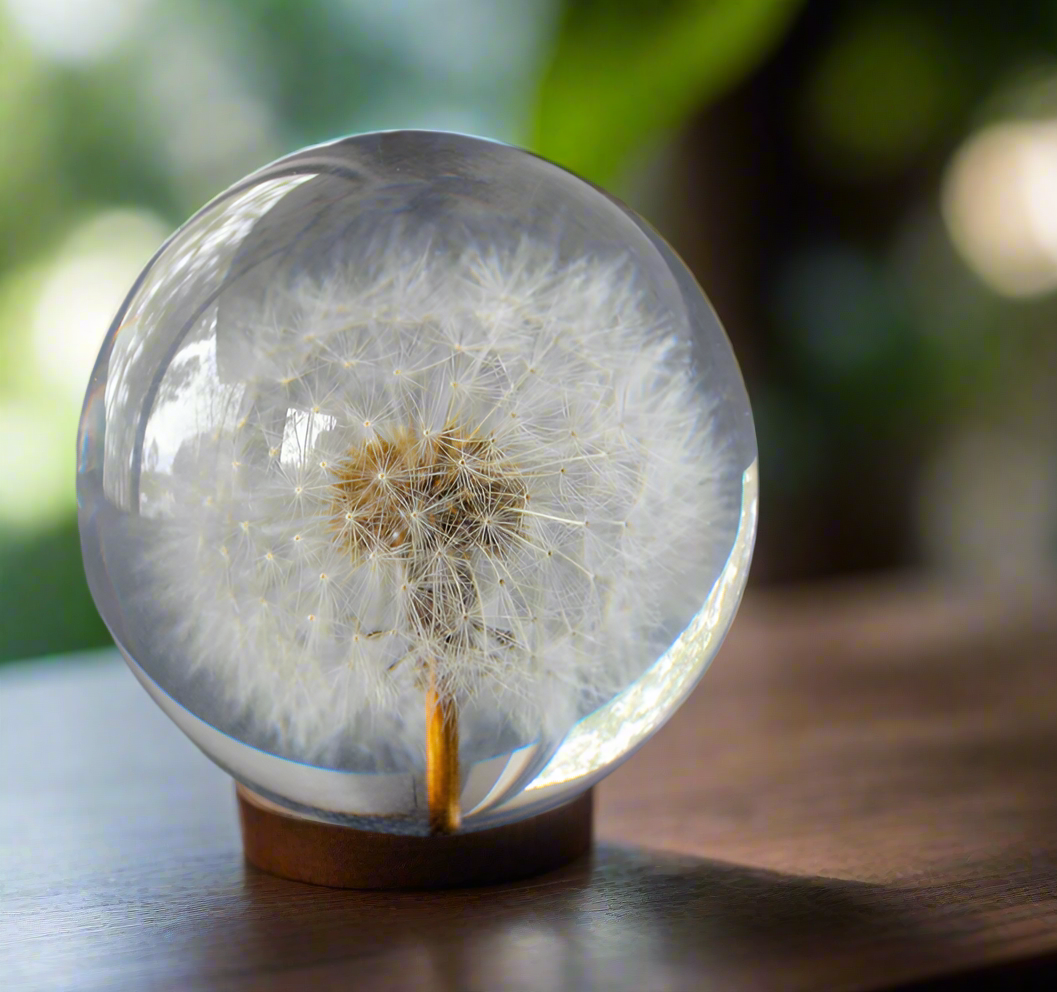 Dandelion Everlasting Flower Sphere