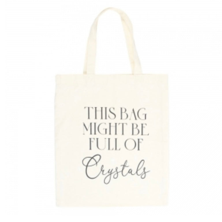 Crystal Tote Carry Bag ~ White