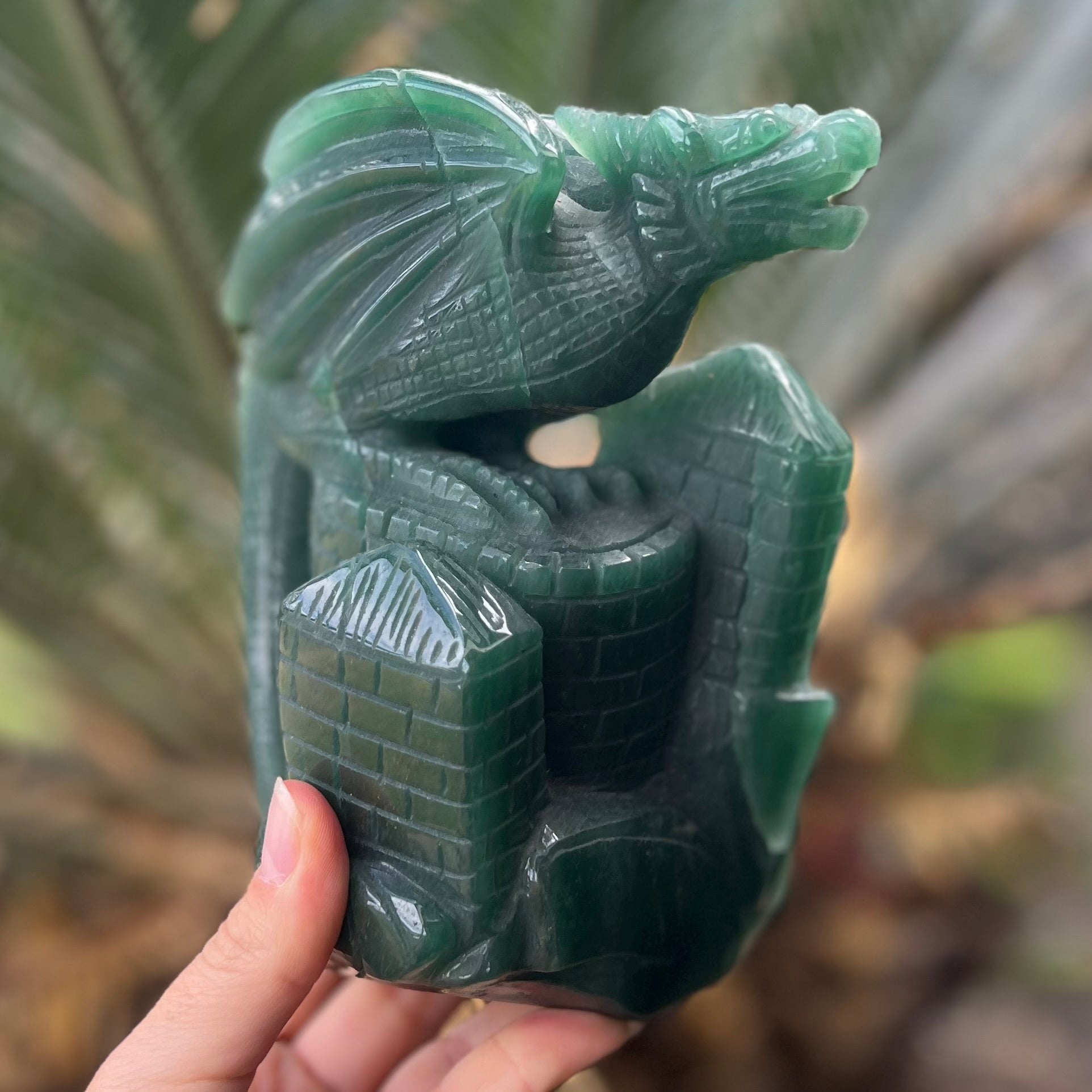 Dragon Carving ~ Green Fluorite
