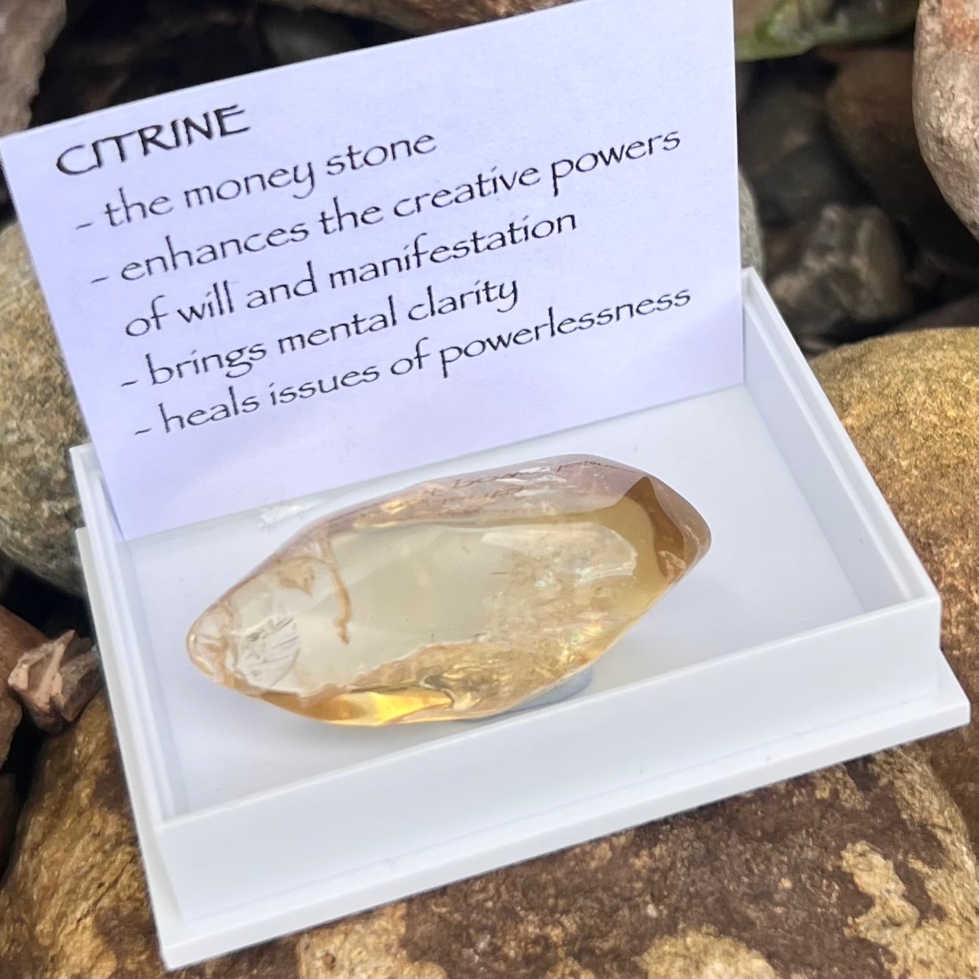Raw Citrine ~ Specialty Boxed Crystal