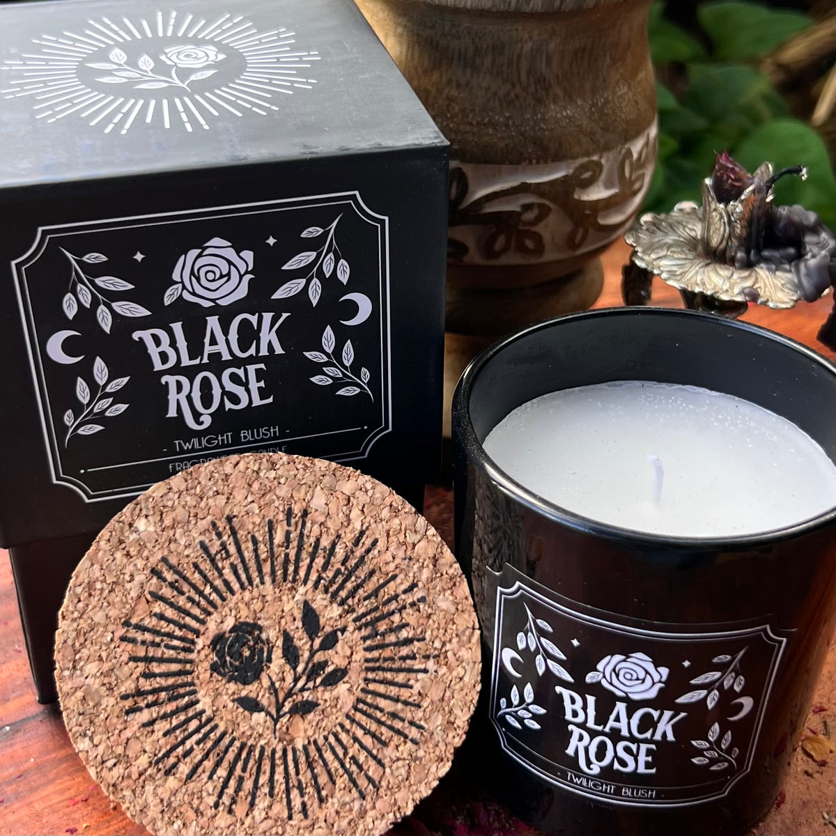 Black Rose~ Twilight Rose Ritual Gothic Candle – Muse Crystals ...