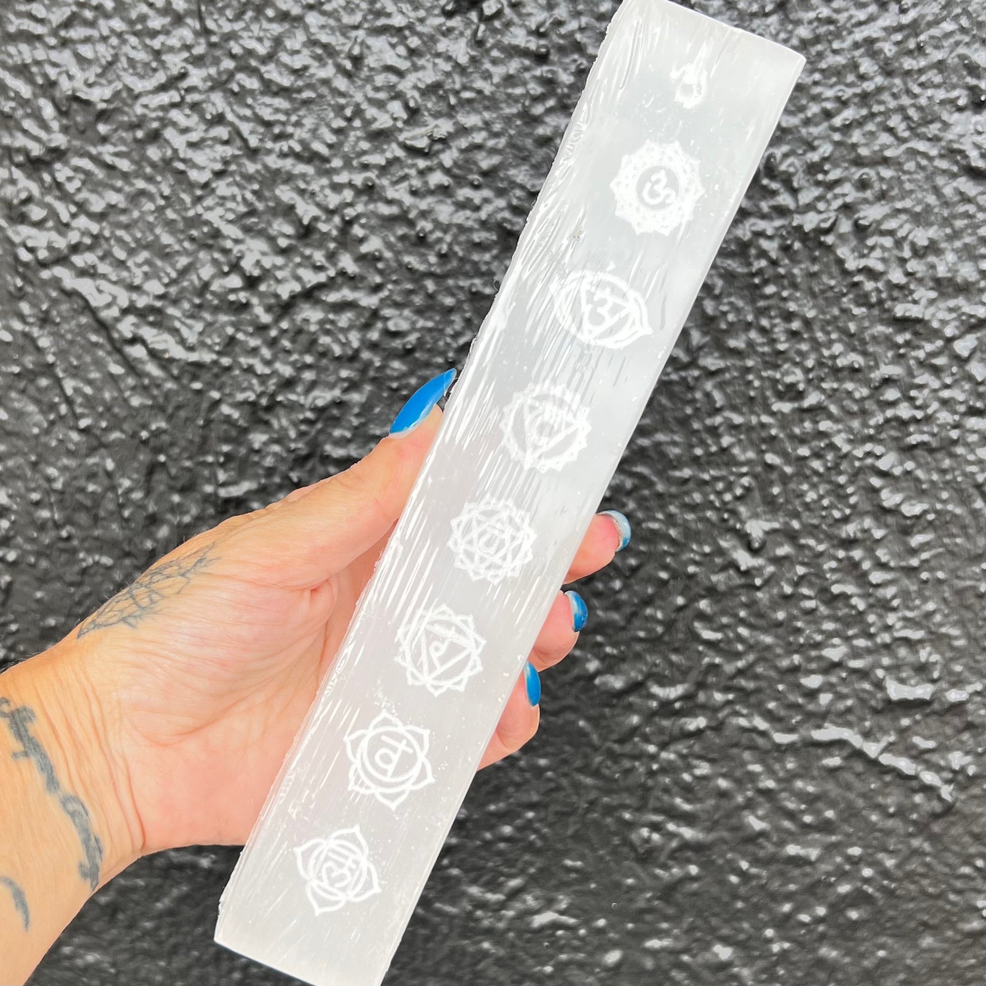 Selenite Chakra Wand & Incense Burner