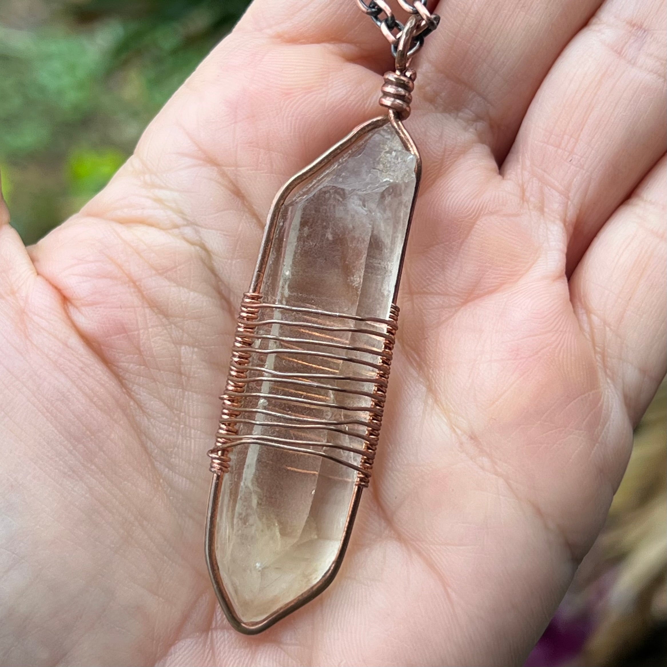Muse Forged ~ Artesian Battery Clear Quartz Necklace