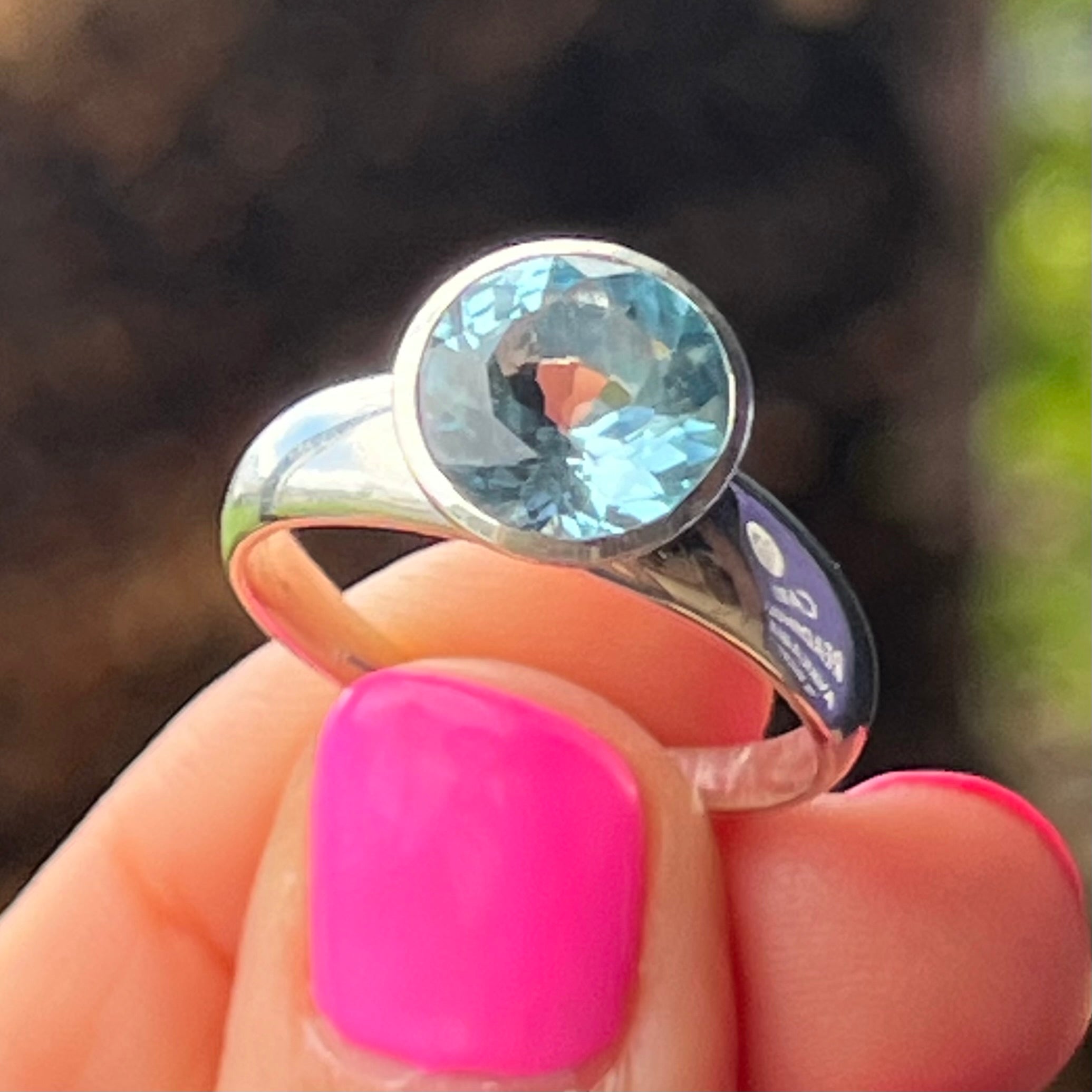 Topaz ~ Sterling Silver Ring - size 10.5