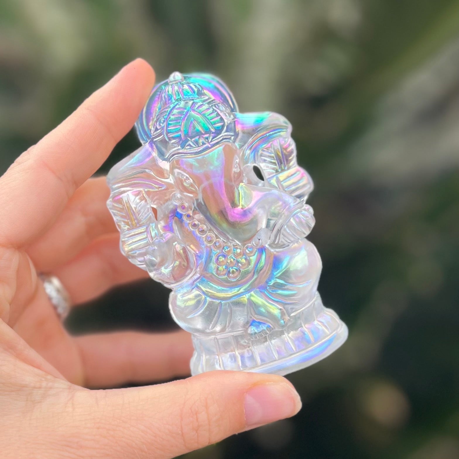 Opalite Ganesh Carving