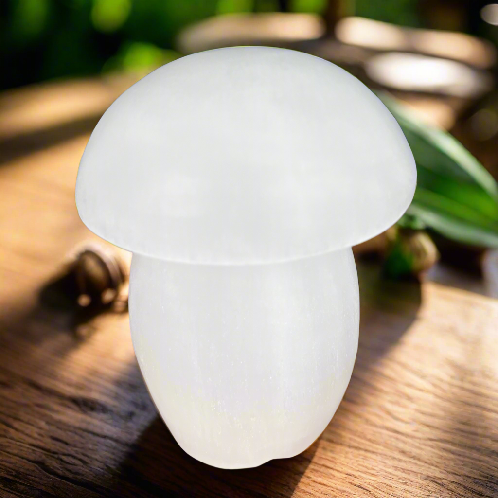 Selenite Mushroom Lamp