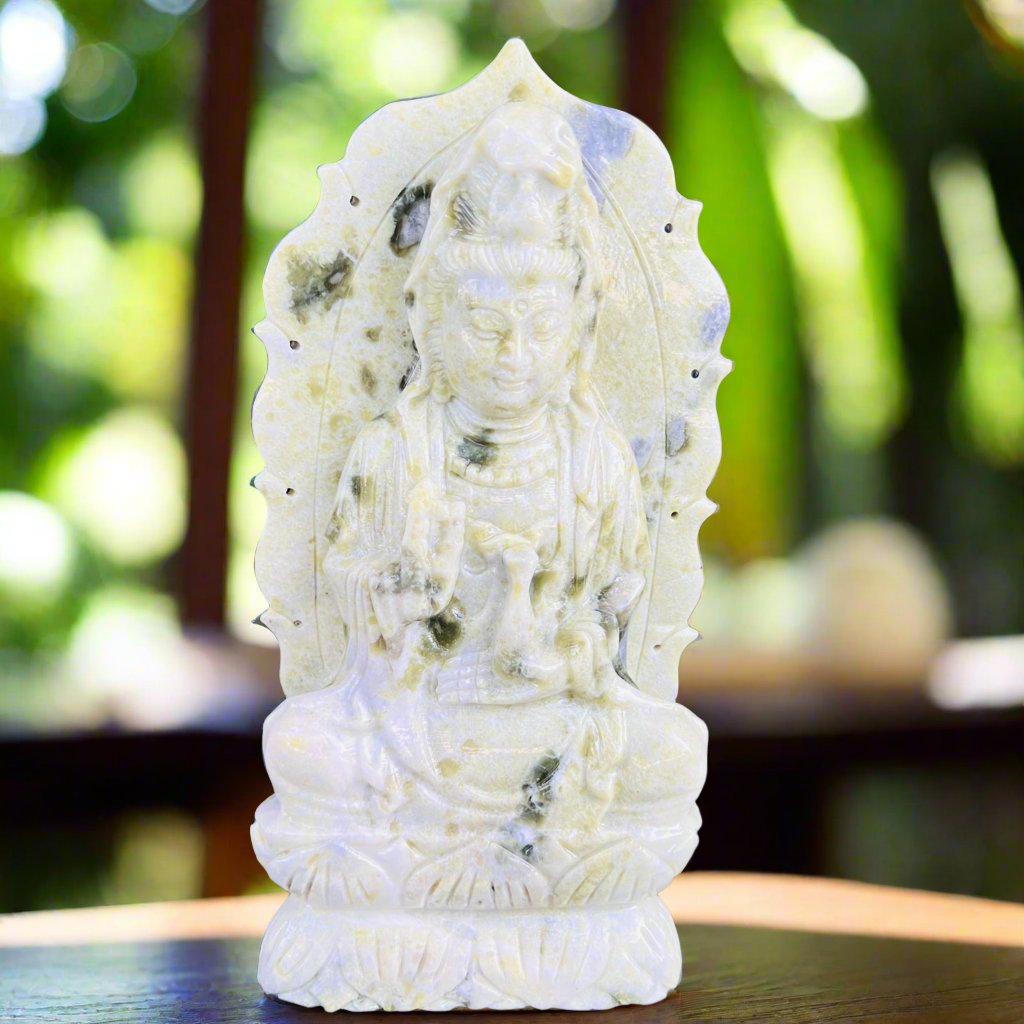 Guan Yin Afghanistan Jade Goddess Carving