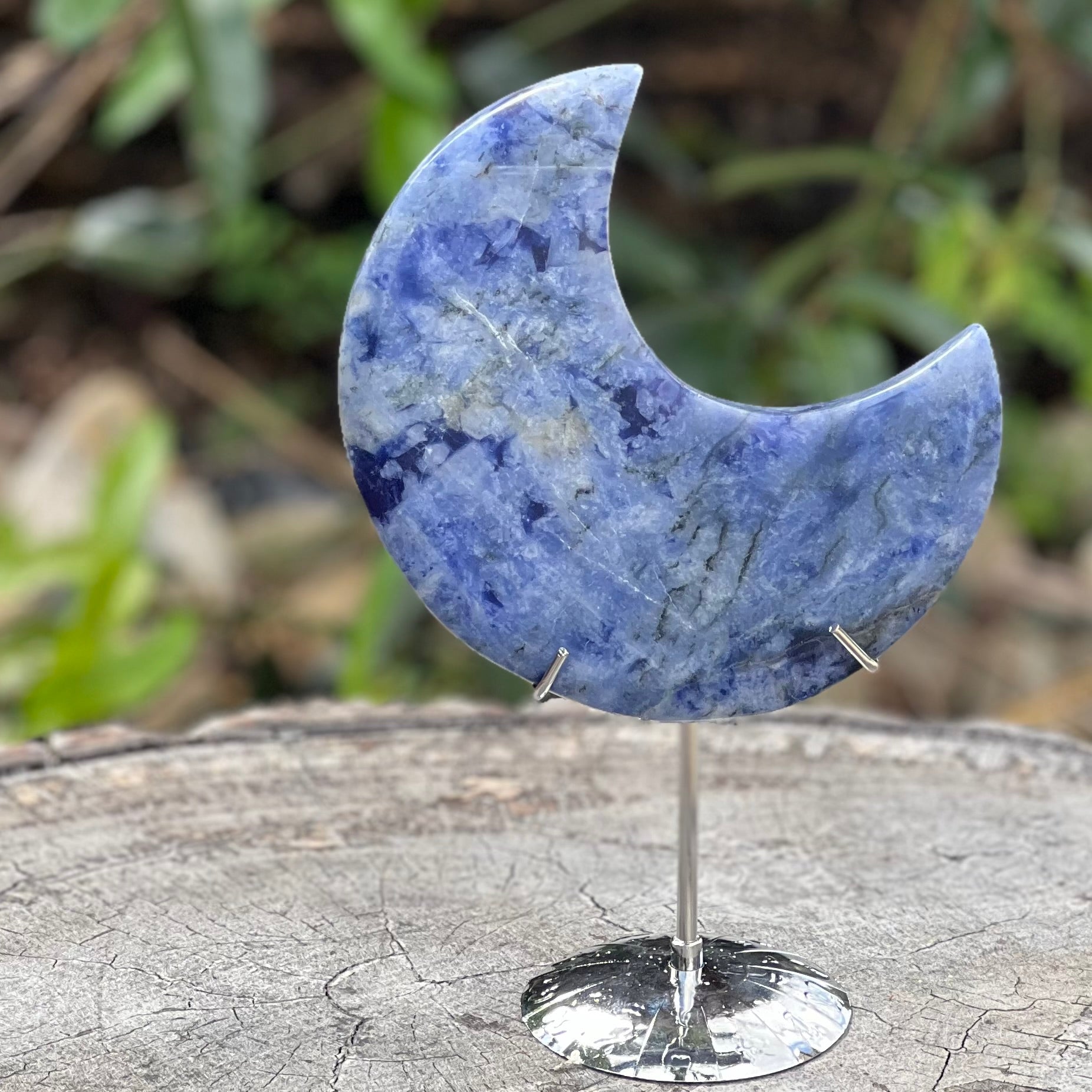 Dumortierite Crescent Moon