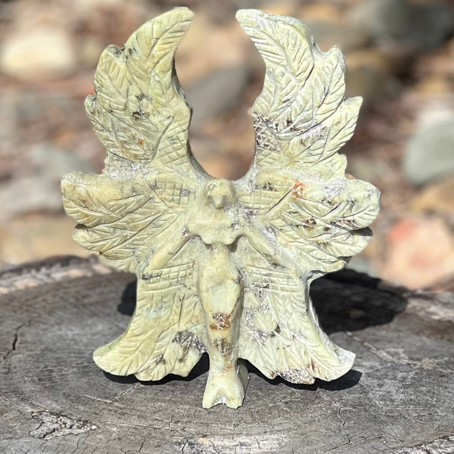 Afghanistan Jade Goddess Angel Carving