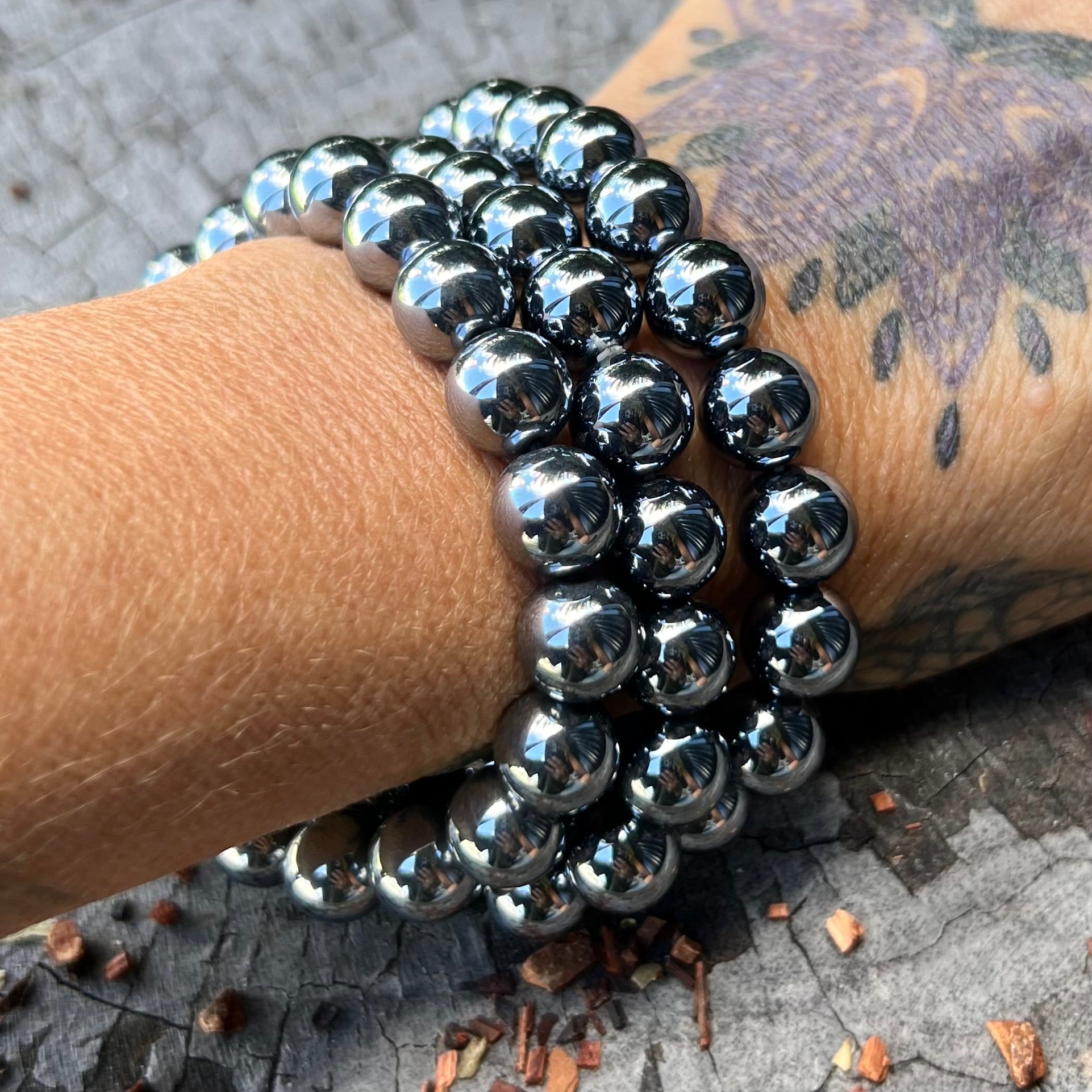 Terrahertz Beaded Bracelet ~ Large Fit