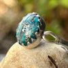 Turquoise ~ Sterling Silver Ring ~ Size 9