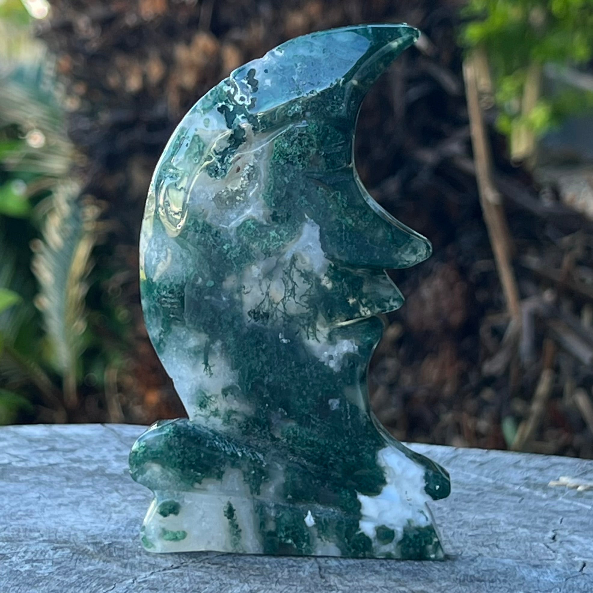Moss Agate Moon