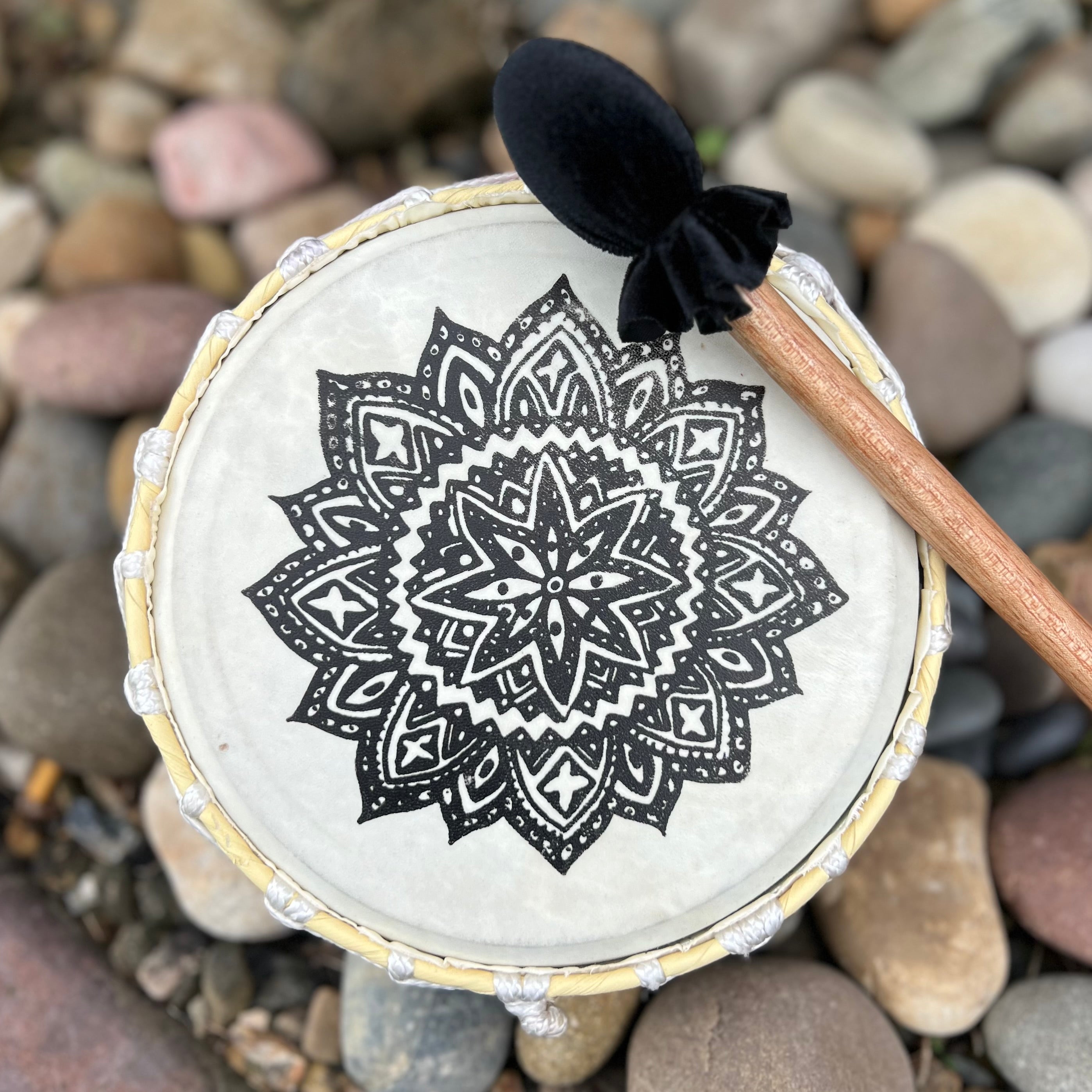 Mandala Vegan Drum with Striker
