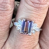 Ametrine Sterling Silver Ring with White Topaz  ~ 10