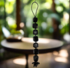 Black Tourmaline Protection Macrame Hanger