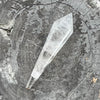 Clear Quartz Generator Wand on Stand
