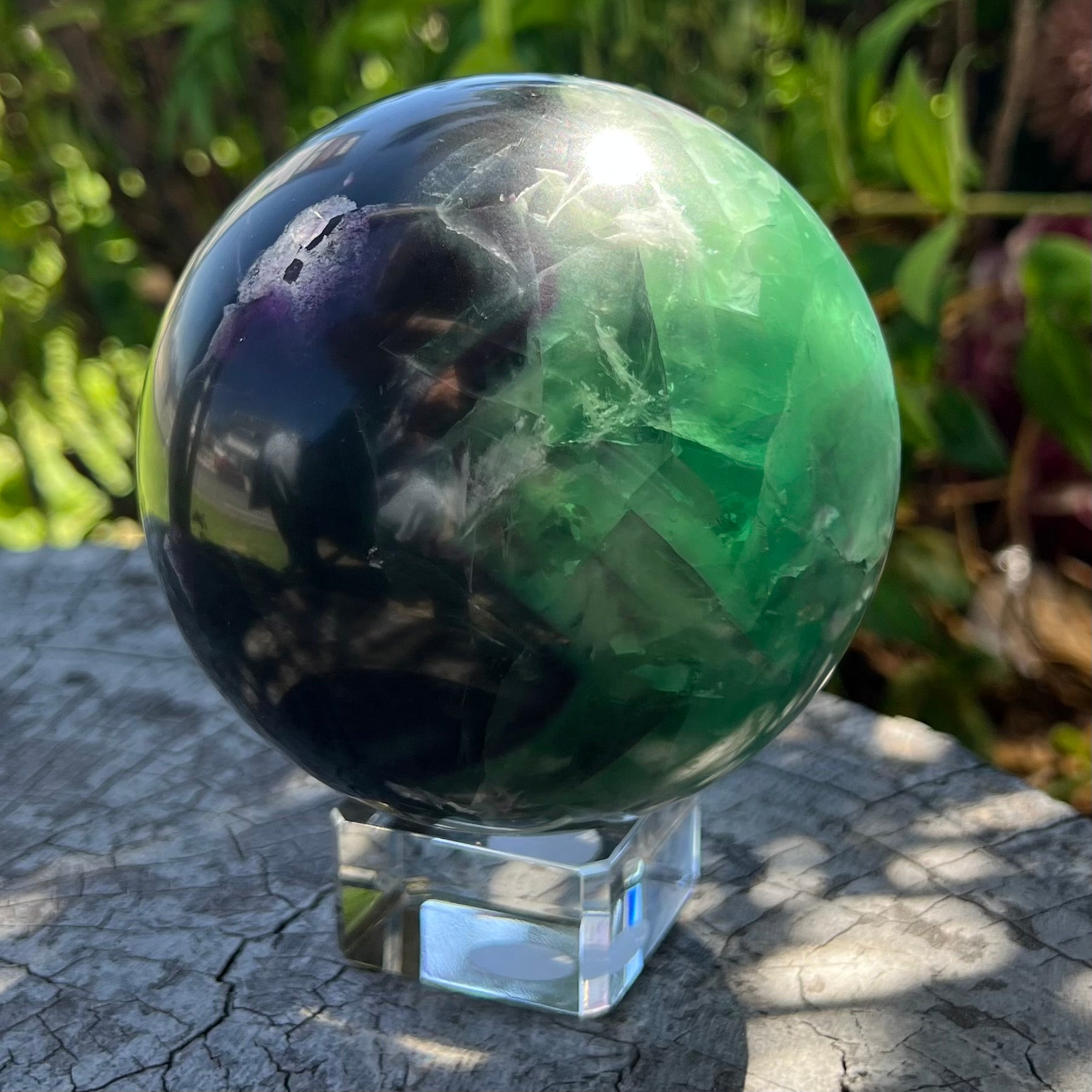 Rainbow Fluorite Sphere
