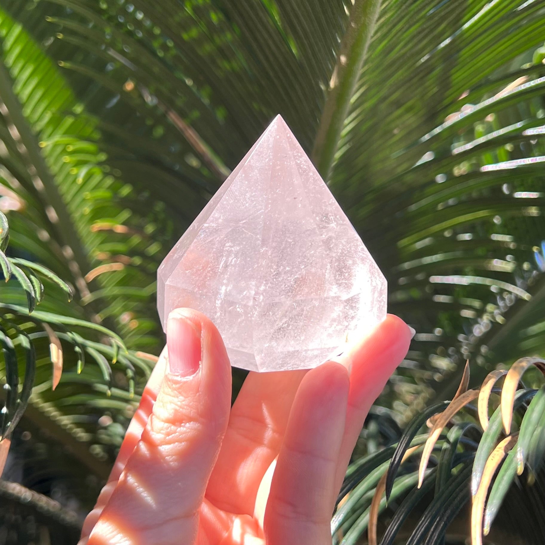 Clear Quartz Diamond Cut