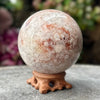 Pink Amethyst and Flower Agate Sphere