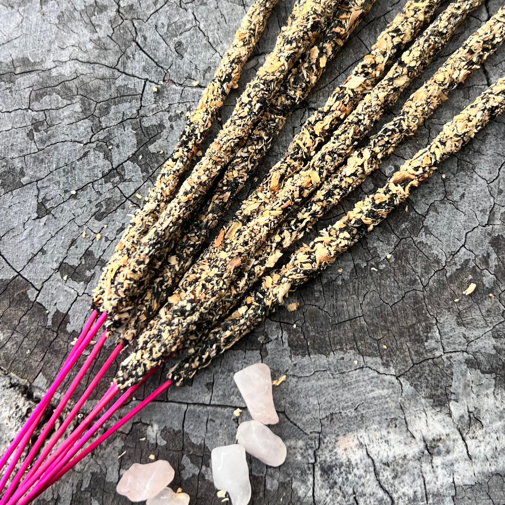 Rose Quartz~ Crystal Scents Smudge Kit Incense