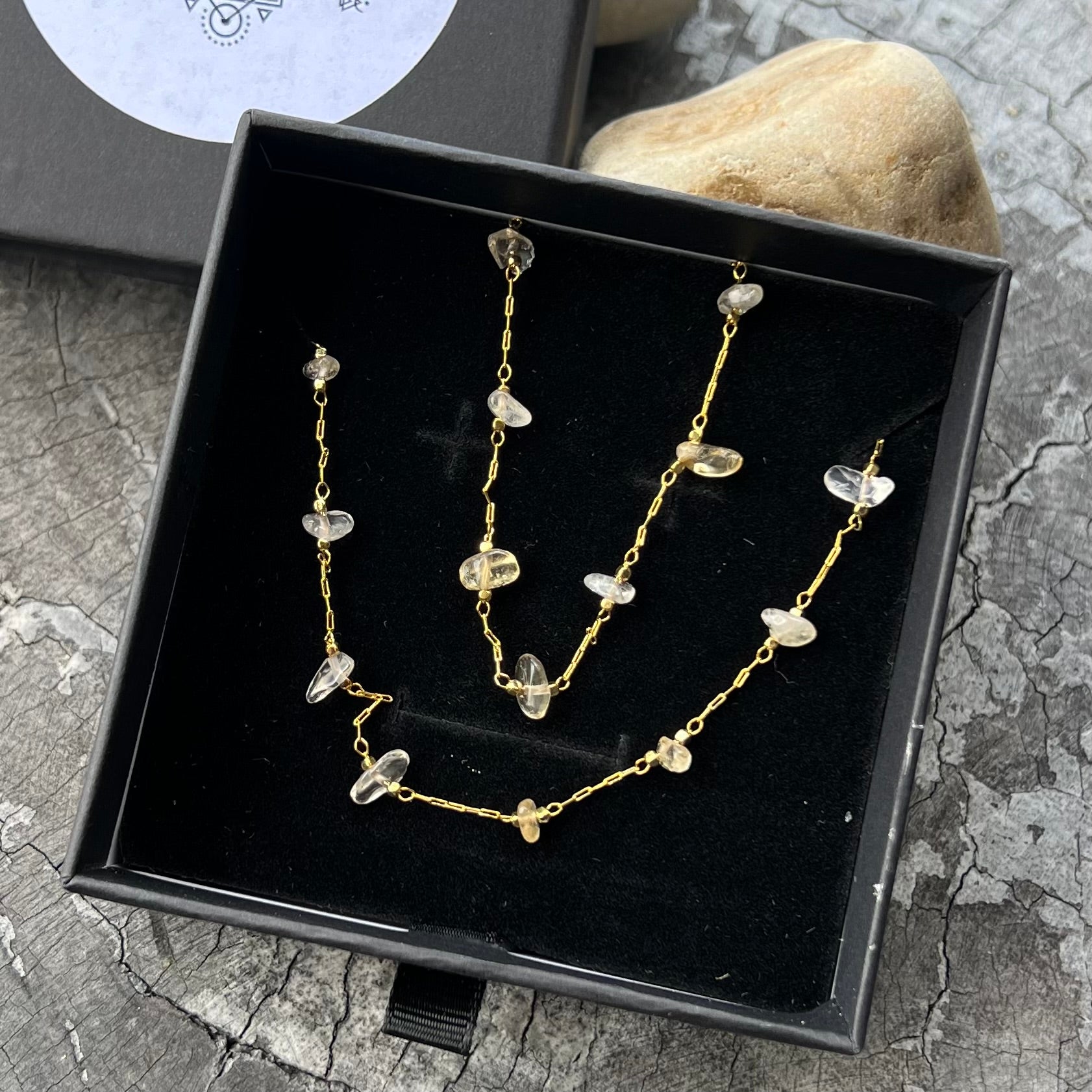 Muse Elegance ~ Citrine Set ~ Gold