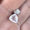 Rose Quartz with Topaz ~ Sterling Silver Pendant