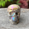 Electroplated Sphalarite Skull Carving