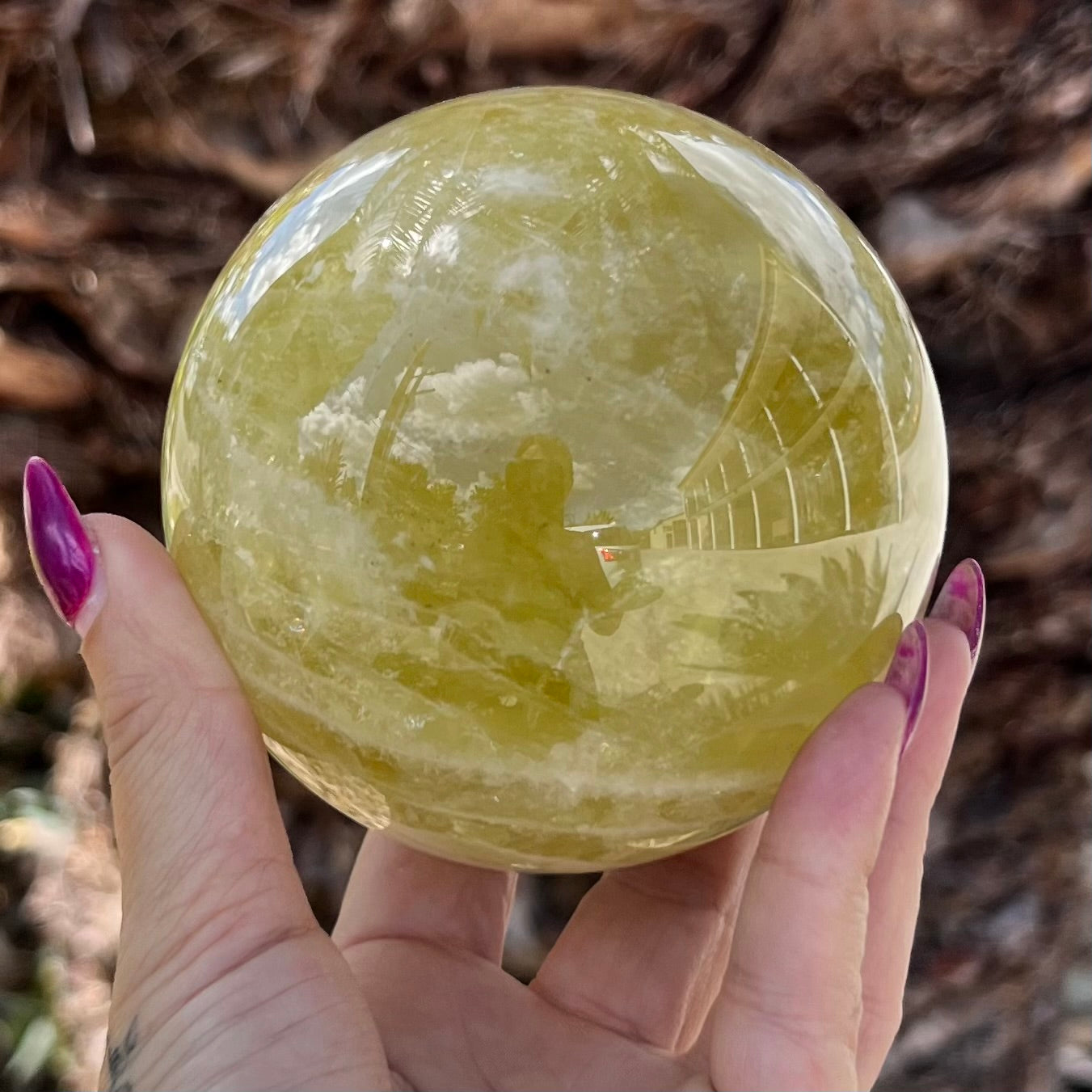 Citrine Abundance & Joy Large Sphere