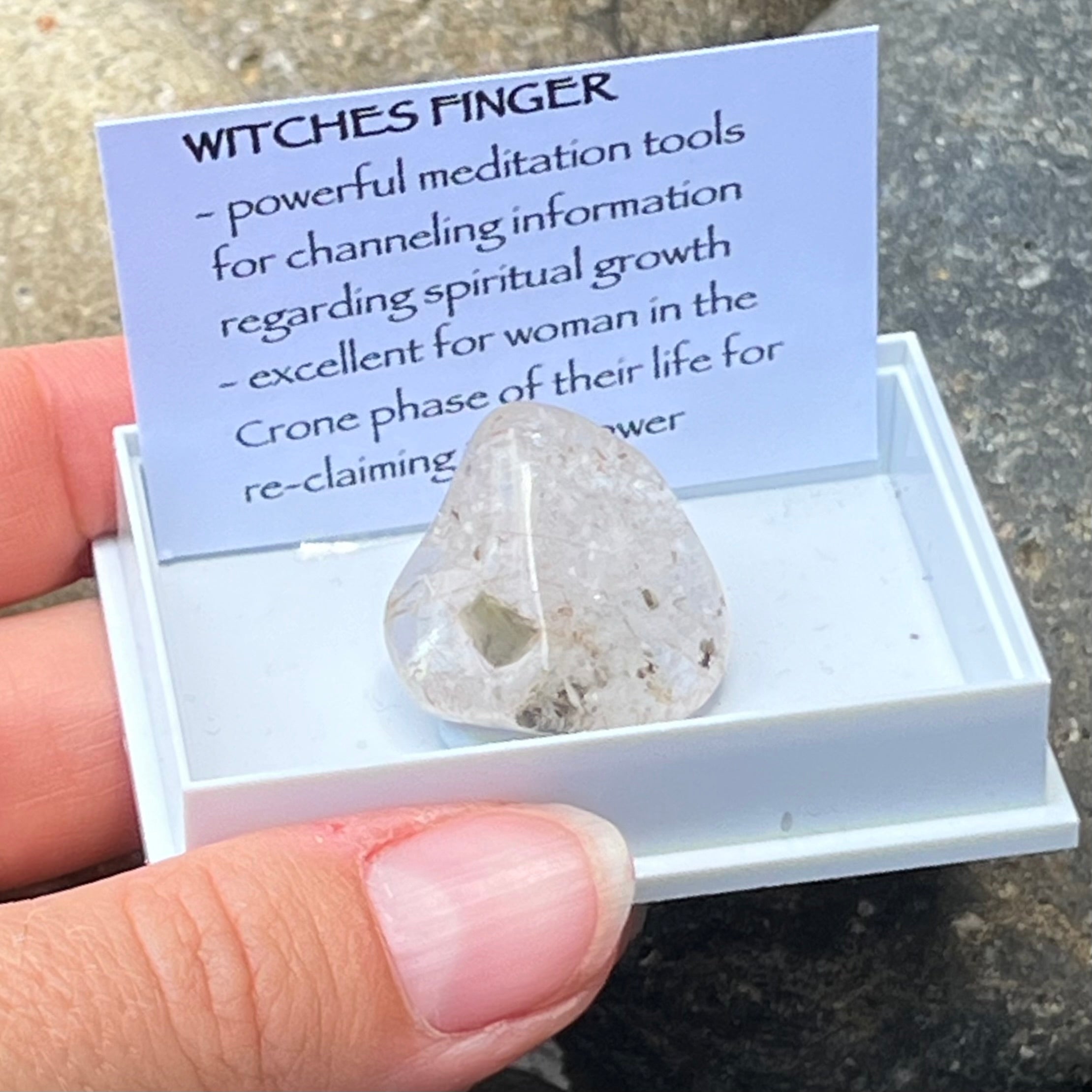 Witches Finger ~ Specialty Boxed Crystal