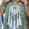 Boho Love Dream Catcher ~ White