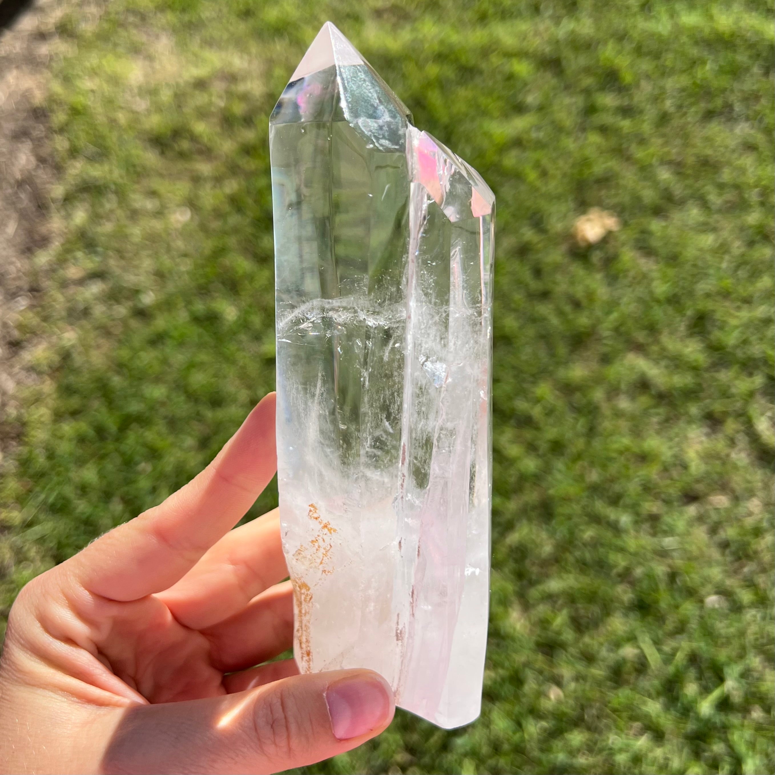 Clear Quartz Twin Flame Point
