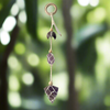 Triple Amethyst Macrame Crystal Hanger