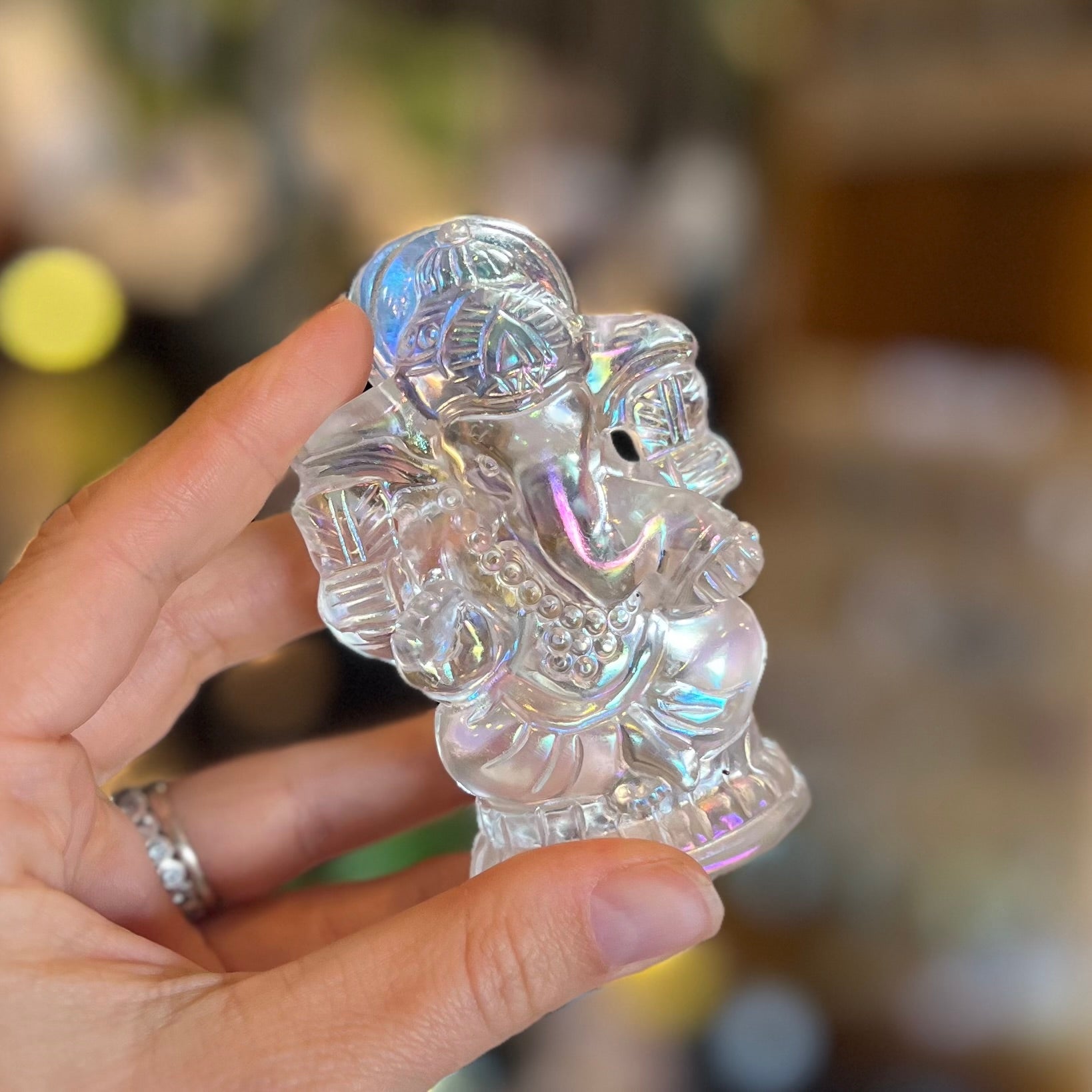 Opalite Ganesh Carving