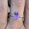 Amethyst Sterling Silver Ring ~ 9