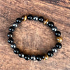 Hematite, Obsidian & Tiger Eye ~ Triple Protection Bracelet