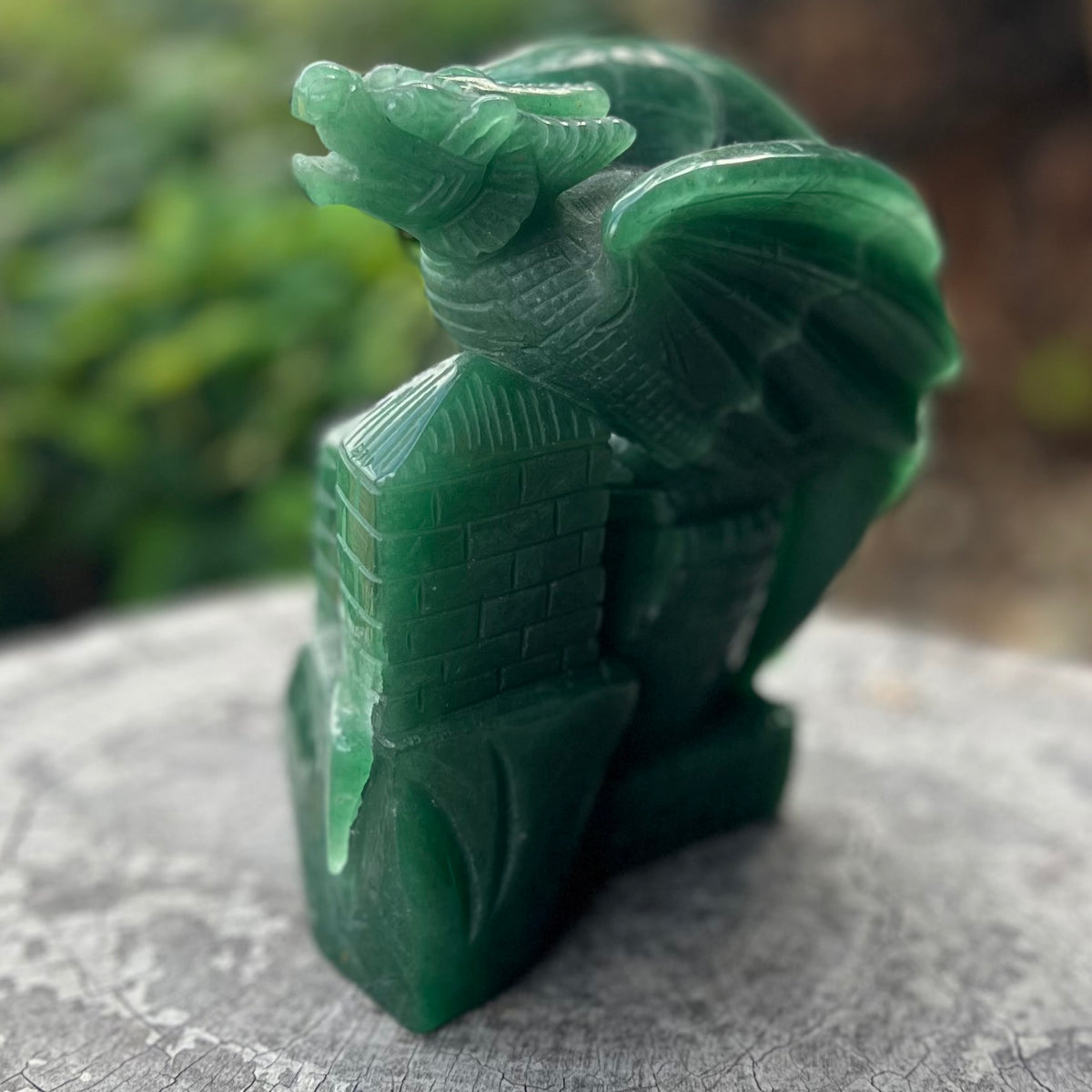 Dragon Carving ~ Green Fluorite